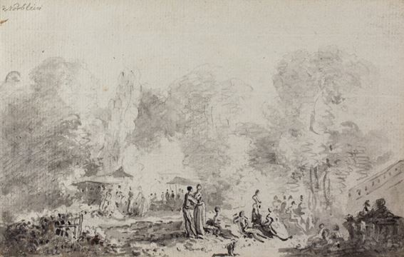 Feier im Park by Jean-Pierre Norblin de La Gourdaine, um 1800