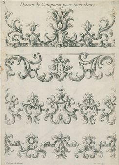 3 Bl. Ornamente u.a. für Stickereien - Androuet-Paul Ducerceau