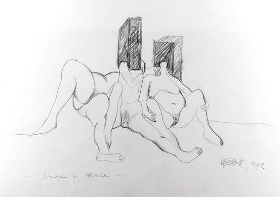 Studie zu Desastres by Wolf Vostell, 1972