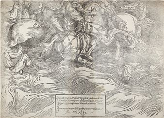 Der Untergang von Pharaos Armee im Roten Meer durch Moses - Titian