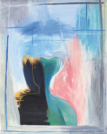 Abstrakt figürliche Komposition by Rostislav Lebedev, 1972