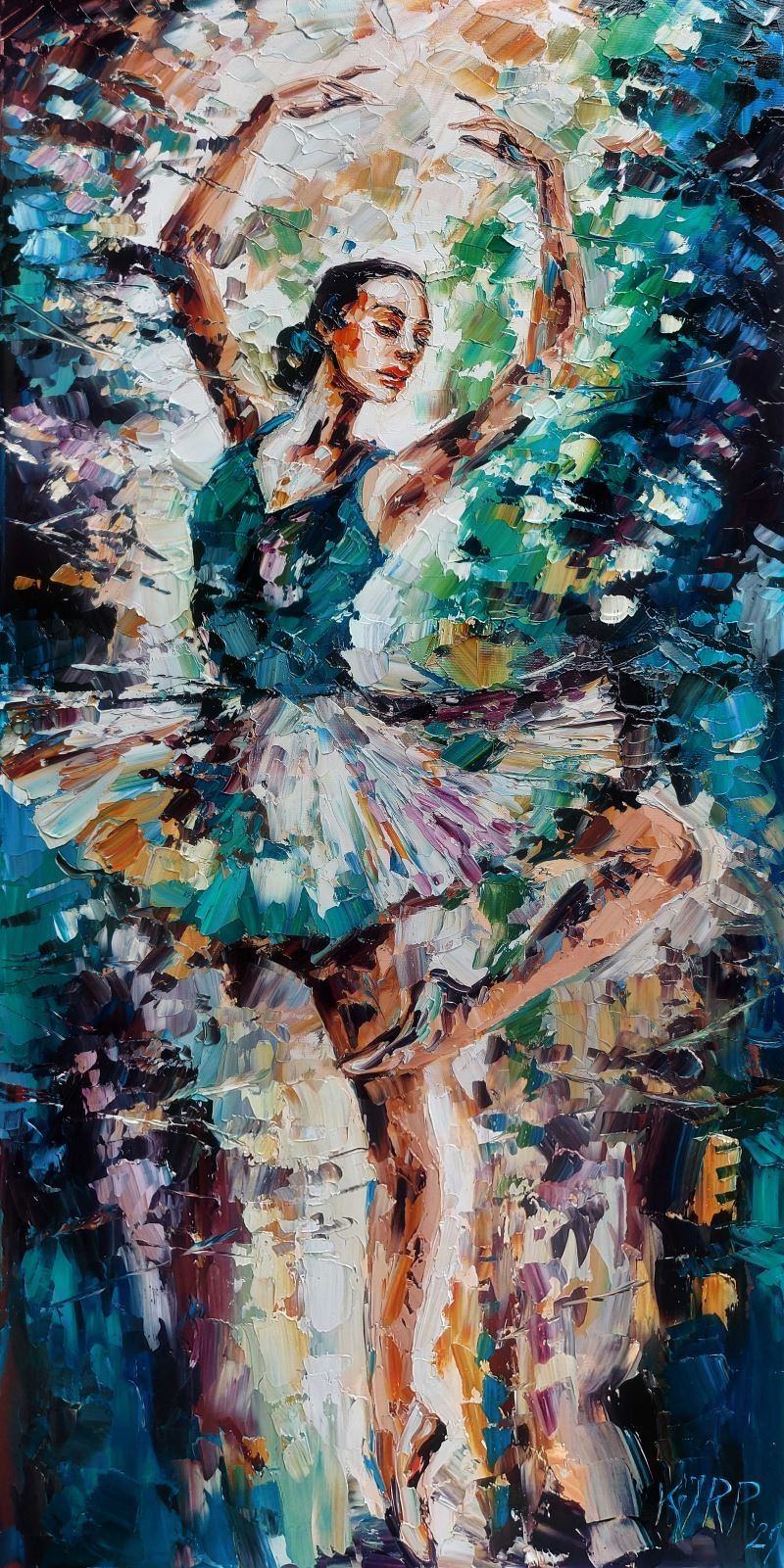 Artwork by Krystyna Róż-Pasek, MOMENT OF RAVISHMENT, Made of Oil, Canvas