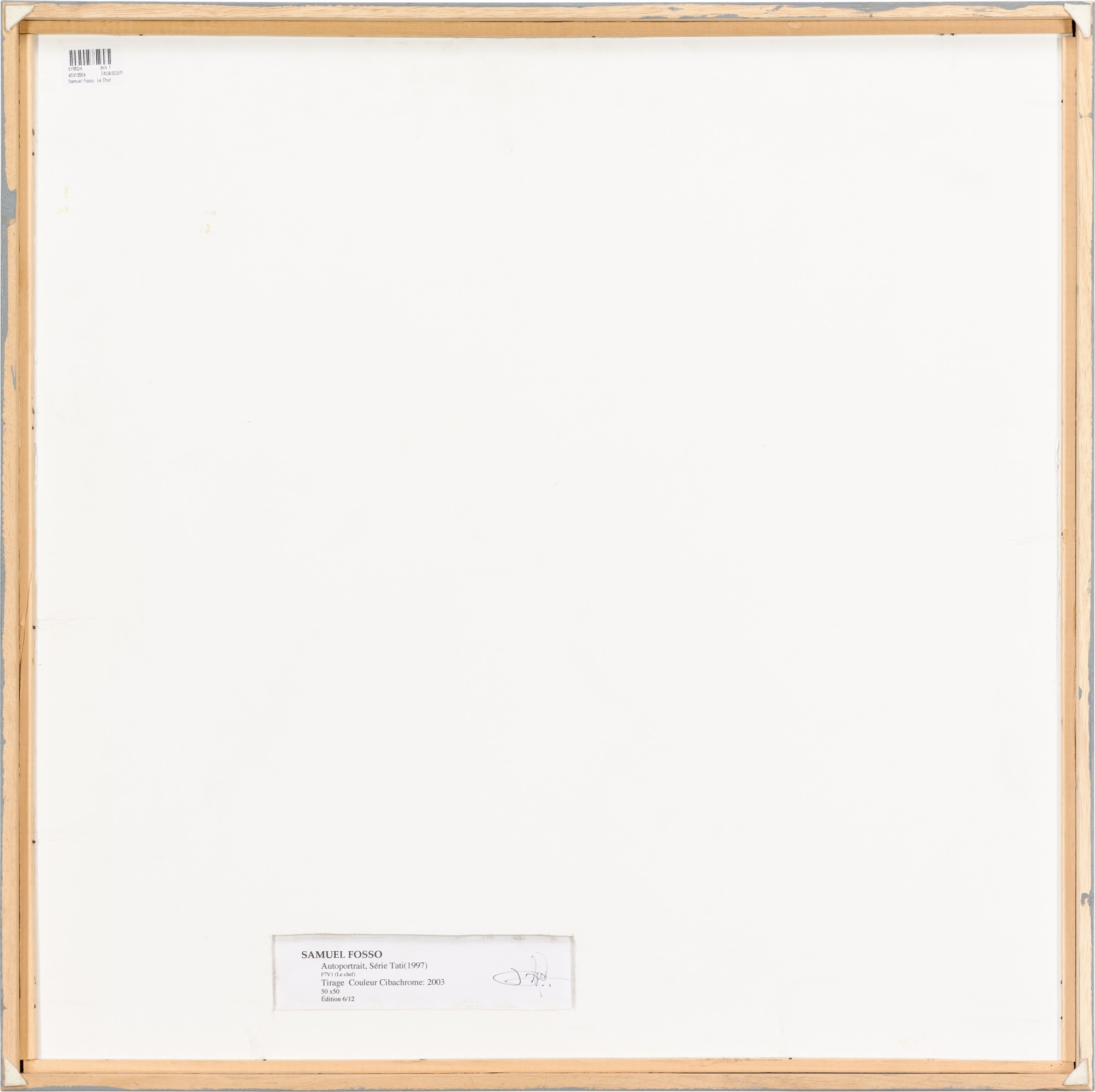 Artwork by Samuel Fosso, Le Chef: Celui a Vendu L'afrique aux Colons, Tati Series, Made of chromogenic print