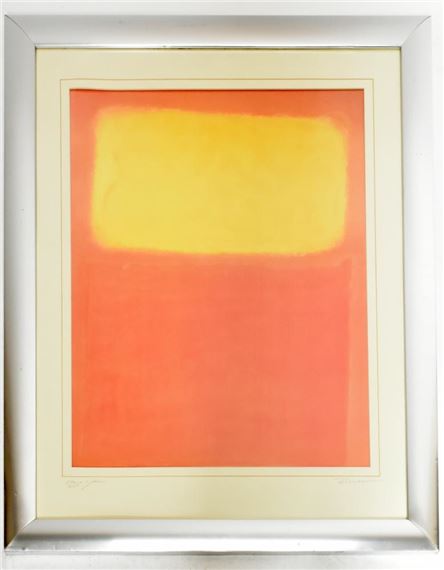 'Orange & Yellow', abstract impressionist study by Mark Rothko