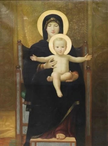 Madone assise by William Adolphe Bouguereau