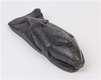 beluga and calf - Harry Elijassiapik