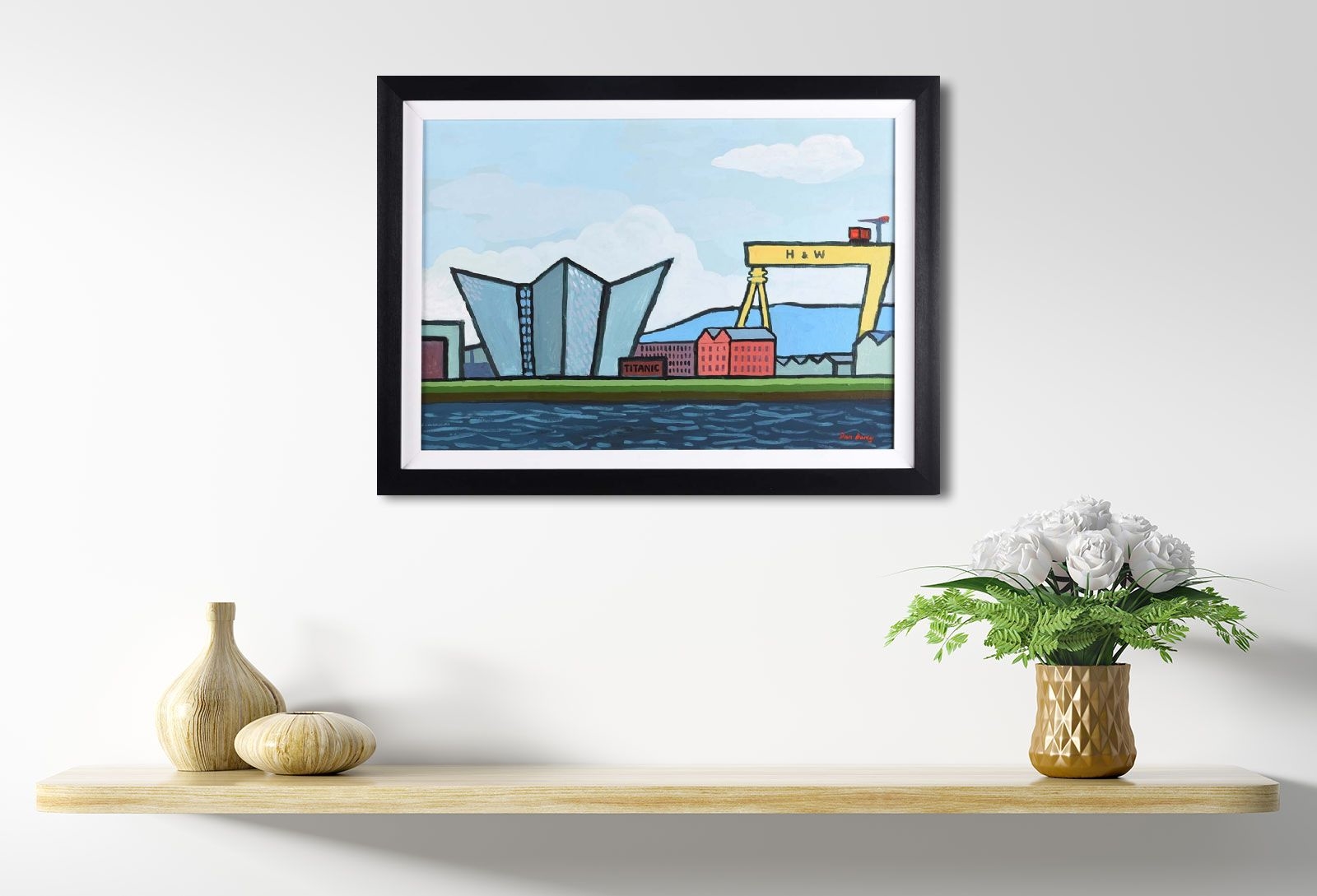 Artwork by Dan Darcy, TITANIC BELFAST, Made of OIL ON CANVAS