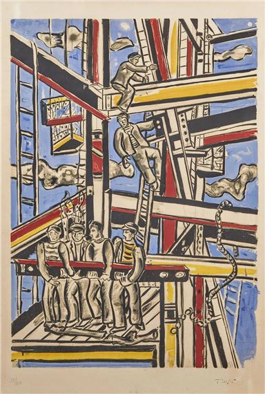 Fernand Leger、COMPOSITION AUX DOMINOS Fernand Léger, Composition aux dominos (Composition with