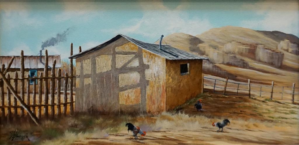 Artwork by Dirk Schneider, Dining Out, Made of Oil on Canvas