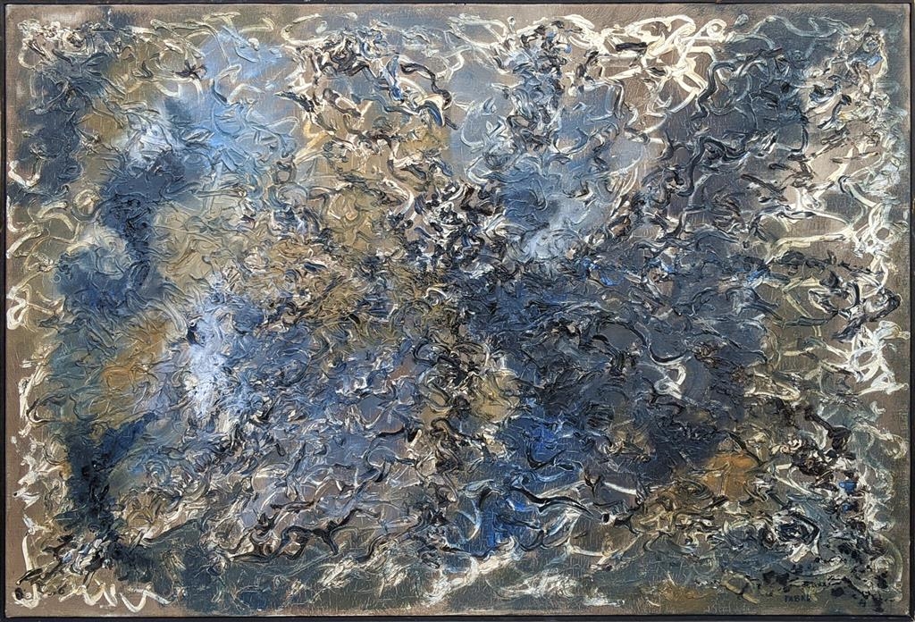 Artwork by Véra Fabre, L'ocean, Made of oil on canvas