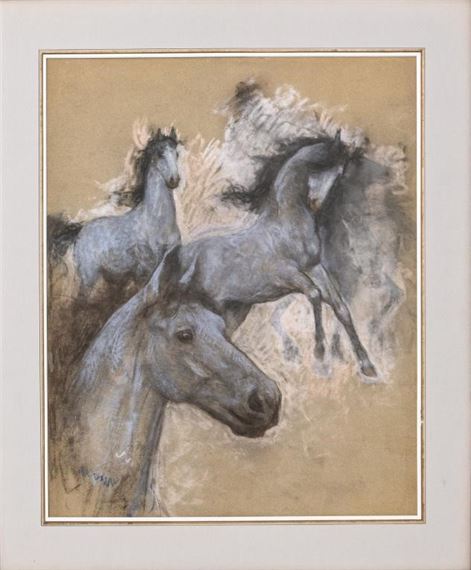 Horses by Lucien Lévy-Dhurmer, 1896