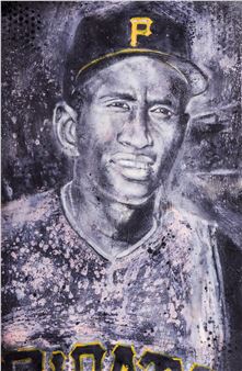 Katro Storm Painting "Roberto Clemente" - Katro Storm