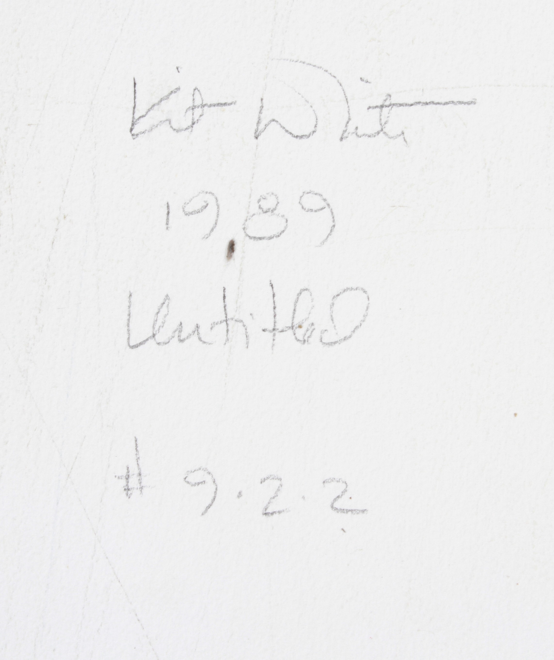 Artwork by Kit White, Kit White "Untitled Abstract #922", Made of oil on paper