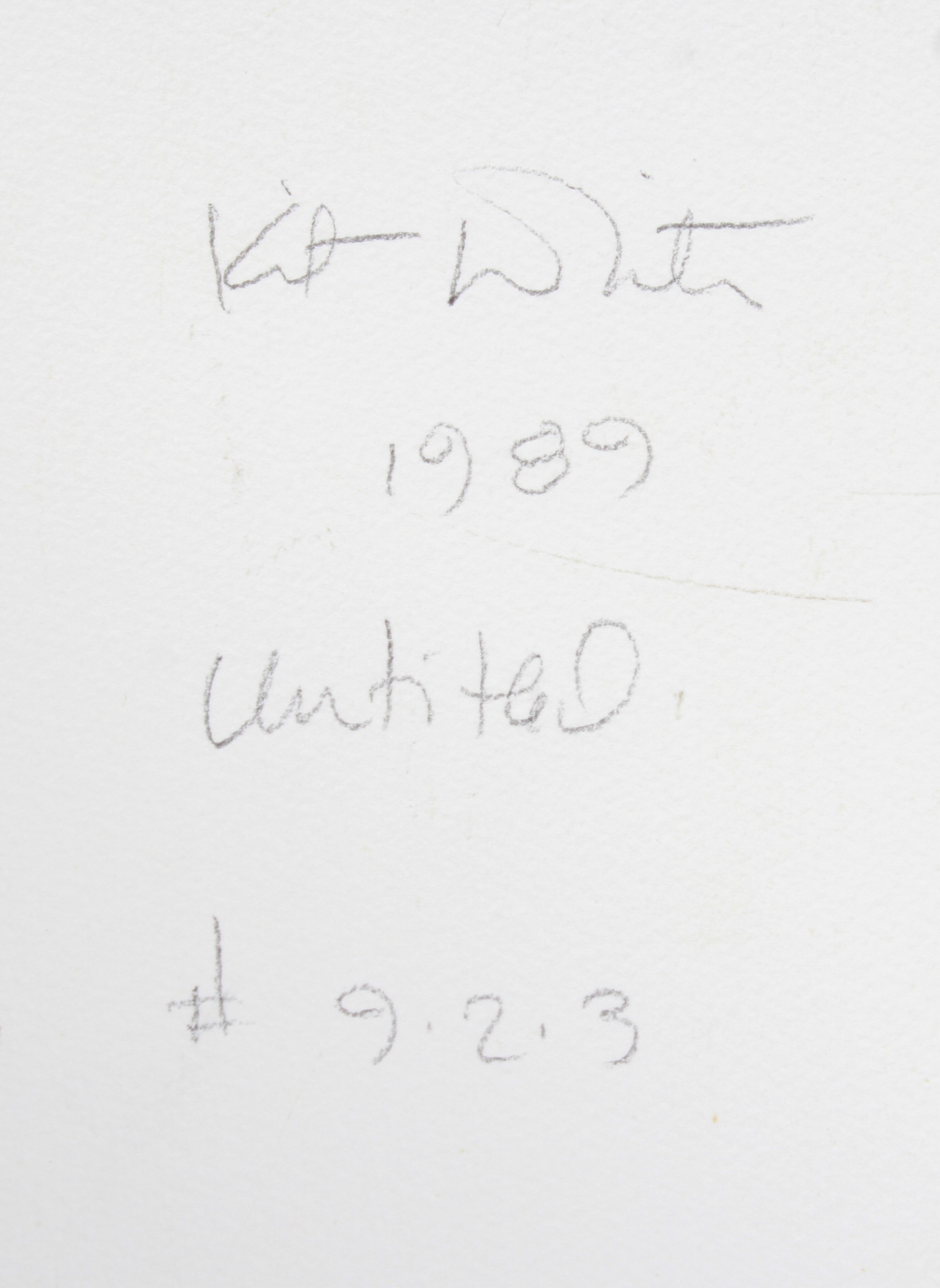 Artwork by Kit White, Kit White "Untitled Abstract #923", Made of oil on paper