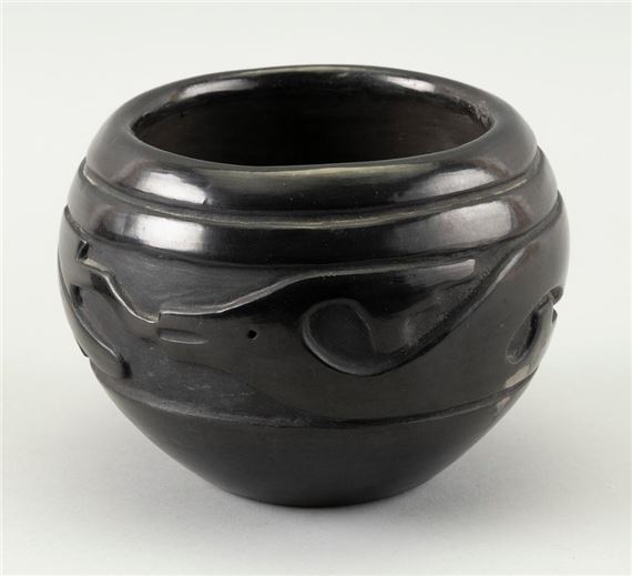 BLACKWARE  BOWL by Santa Clara Pueblo