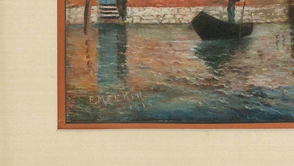 Artwork by Edwin J. Meeker, Venetian scene., Made of Mixed media