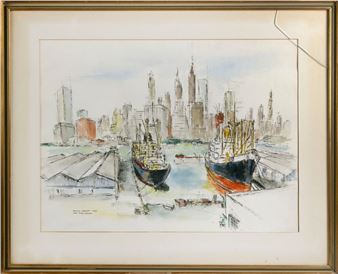 "New York Harbor". - Harold Radgiff