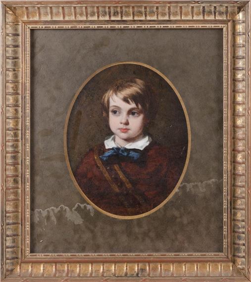 Portrait of a boy. by Joshua Hargrave Samms Mann