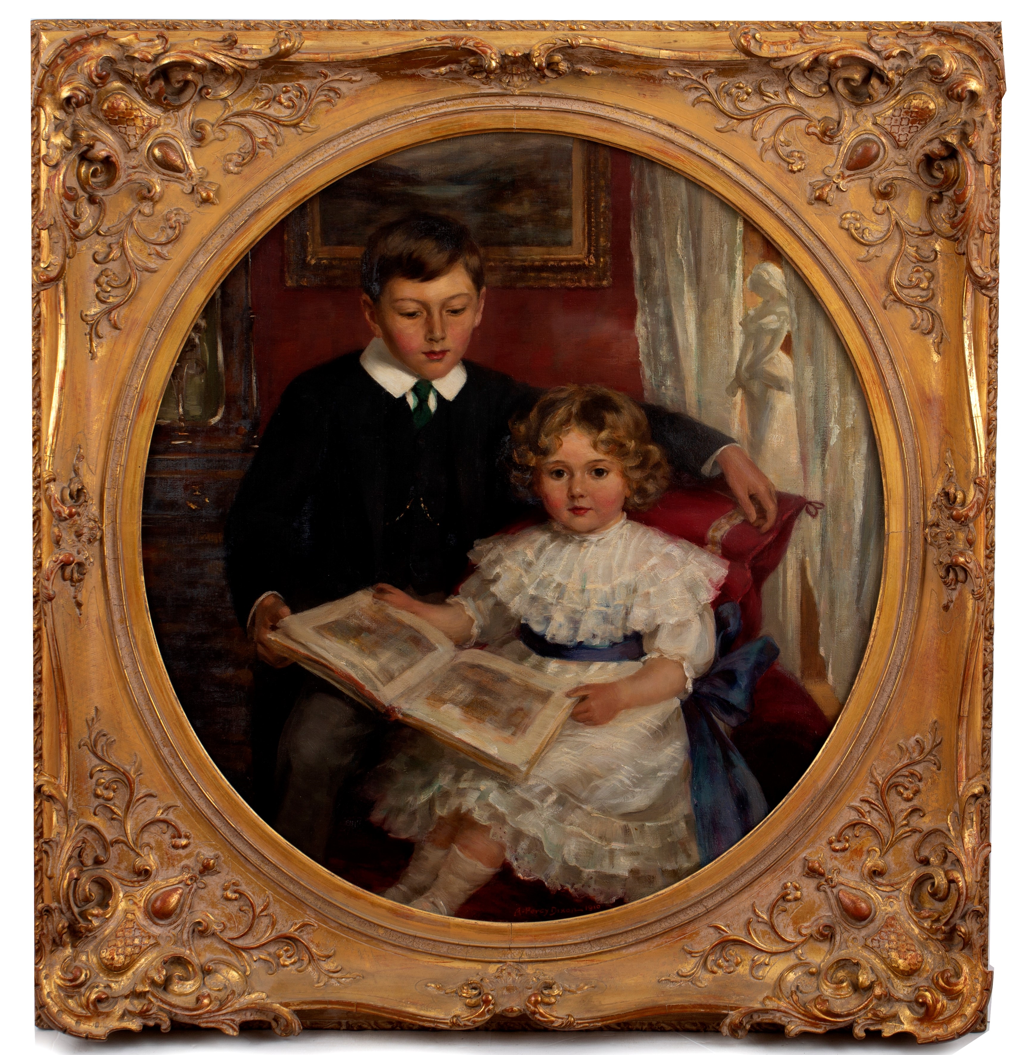 Arthur Percy Dixon | Portrait of William and Constance Mair seated and ...