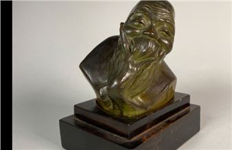 Lettré chinois se tenant le menton - Gaston Hauchecorne