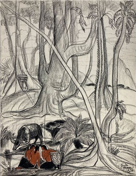 Moïs et leurs buffles by André Maire, 1956