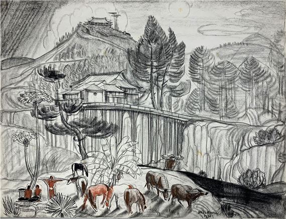 Moïs aux environs de Dalat ("La passerelle")