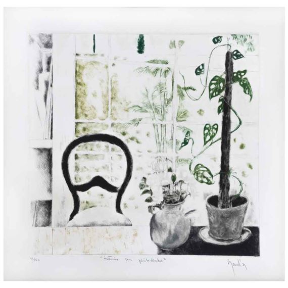 Interior con philodendia by Vicente Gandía