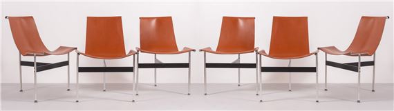 Sei sedie modello T chair 4LC by William Katavolos, Douglas Kelley, Ross Littell