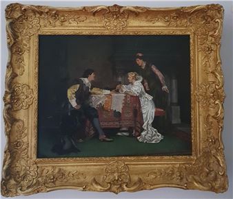 The Palm Reading - Continental School, 19th Century