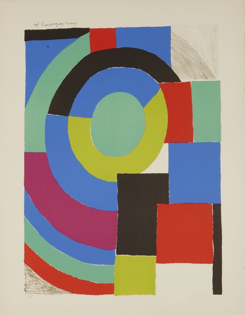 Artwork by Sonia Delaunay, La verte, Made of Lithograph in colors