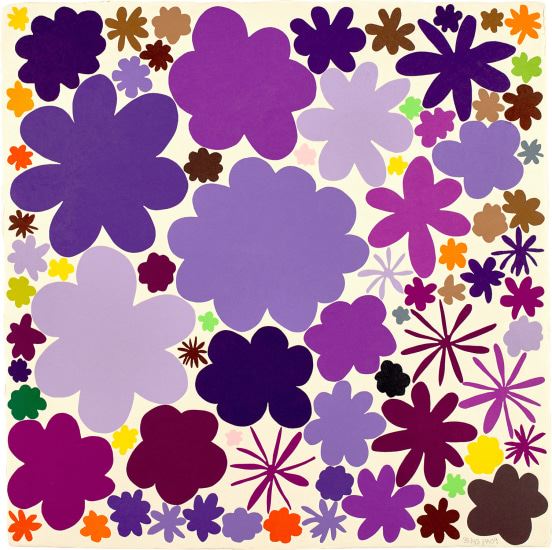 Color Field Notes (Purple) by Polly Apfelbaum, 2009