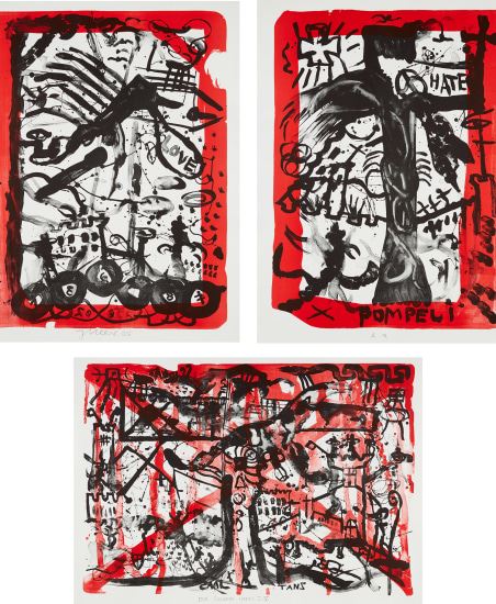 Der goldene Hades I-V by Jonathan Meese, 2005