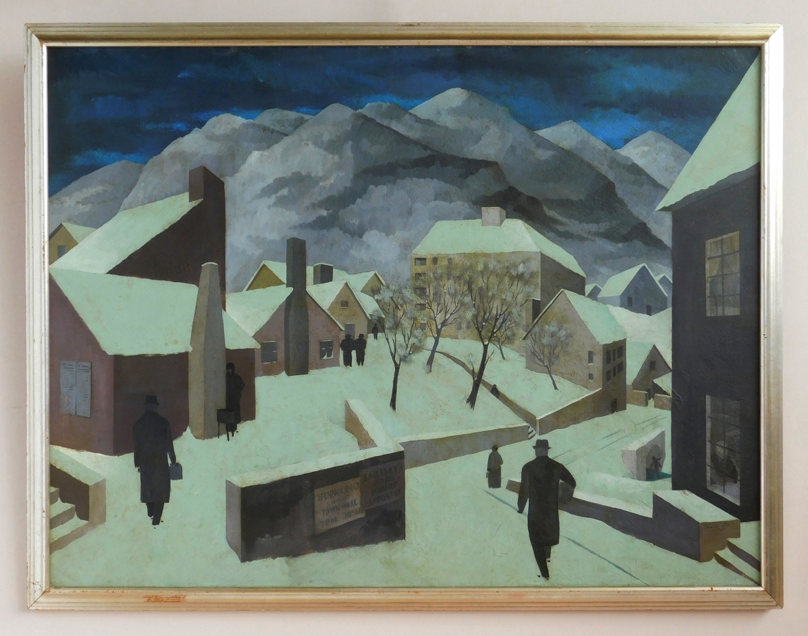 Artwork by Charles Coe, December'', Made of oil on canvas