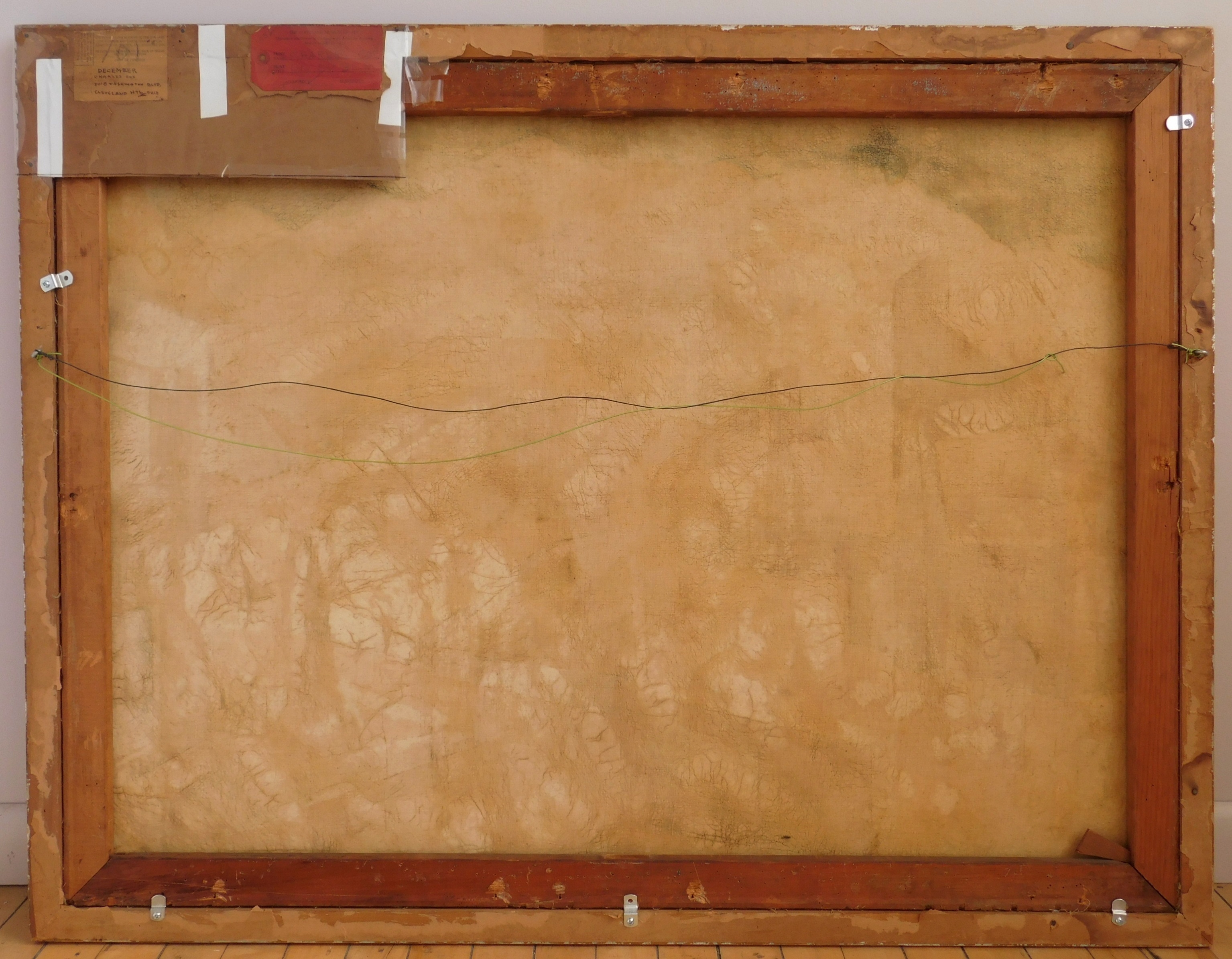 Artwork by Charles Coe, December'', Made of oil on canvas