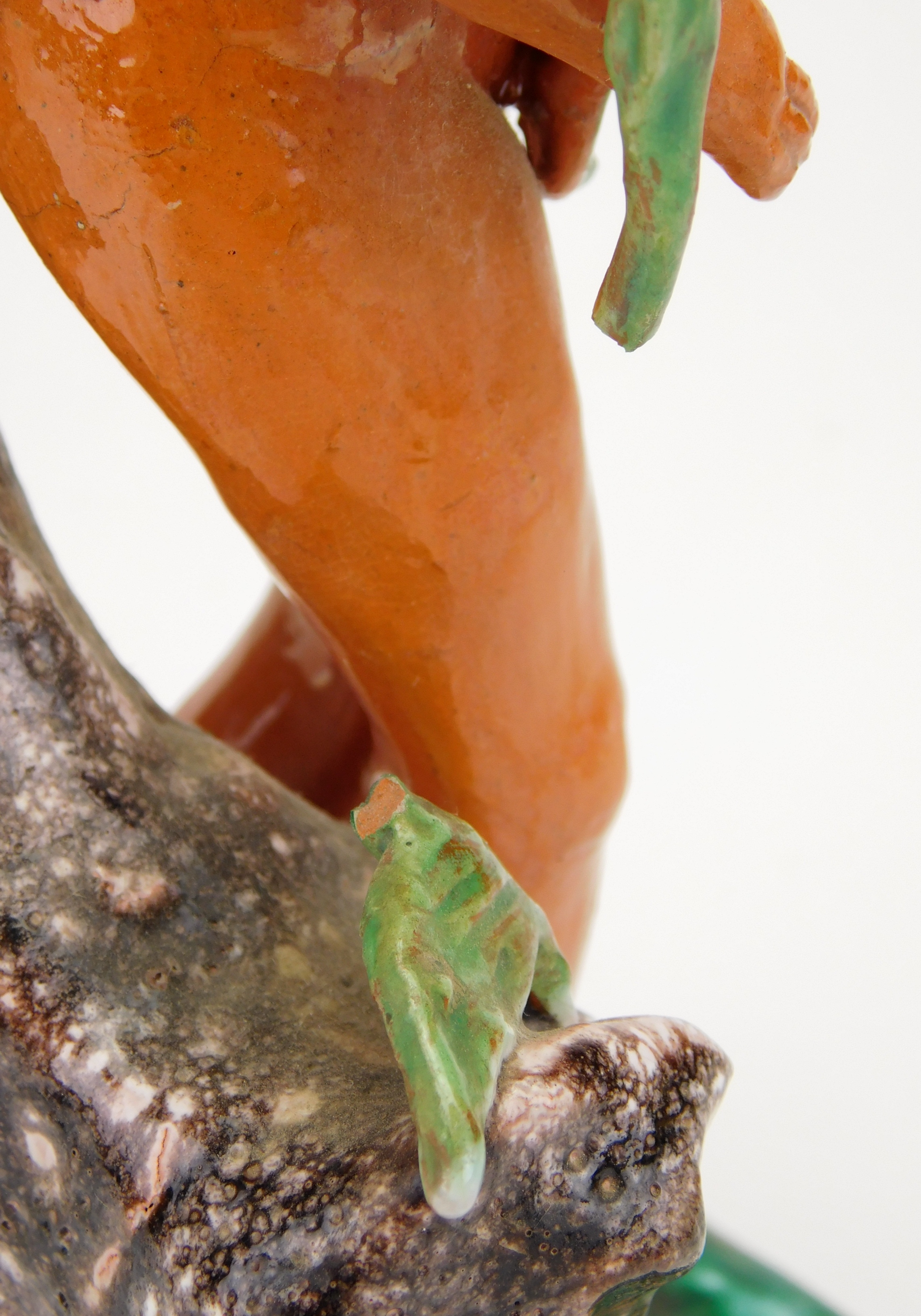 Artwork by Dorothy S. Harkins, 1). ''Eve''   2). ''Organ Grinder'', Made of ceramic sculpture (2)