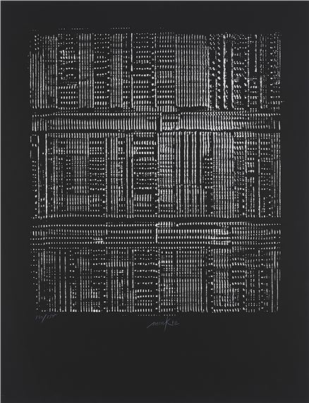 Kleine Mathematik - Spiegelstruktur. by Heinz Mack, 1972