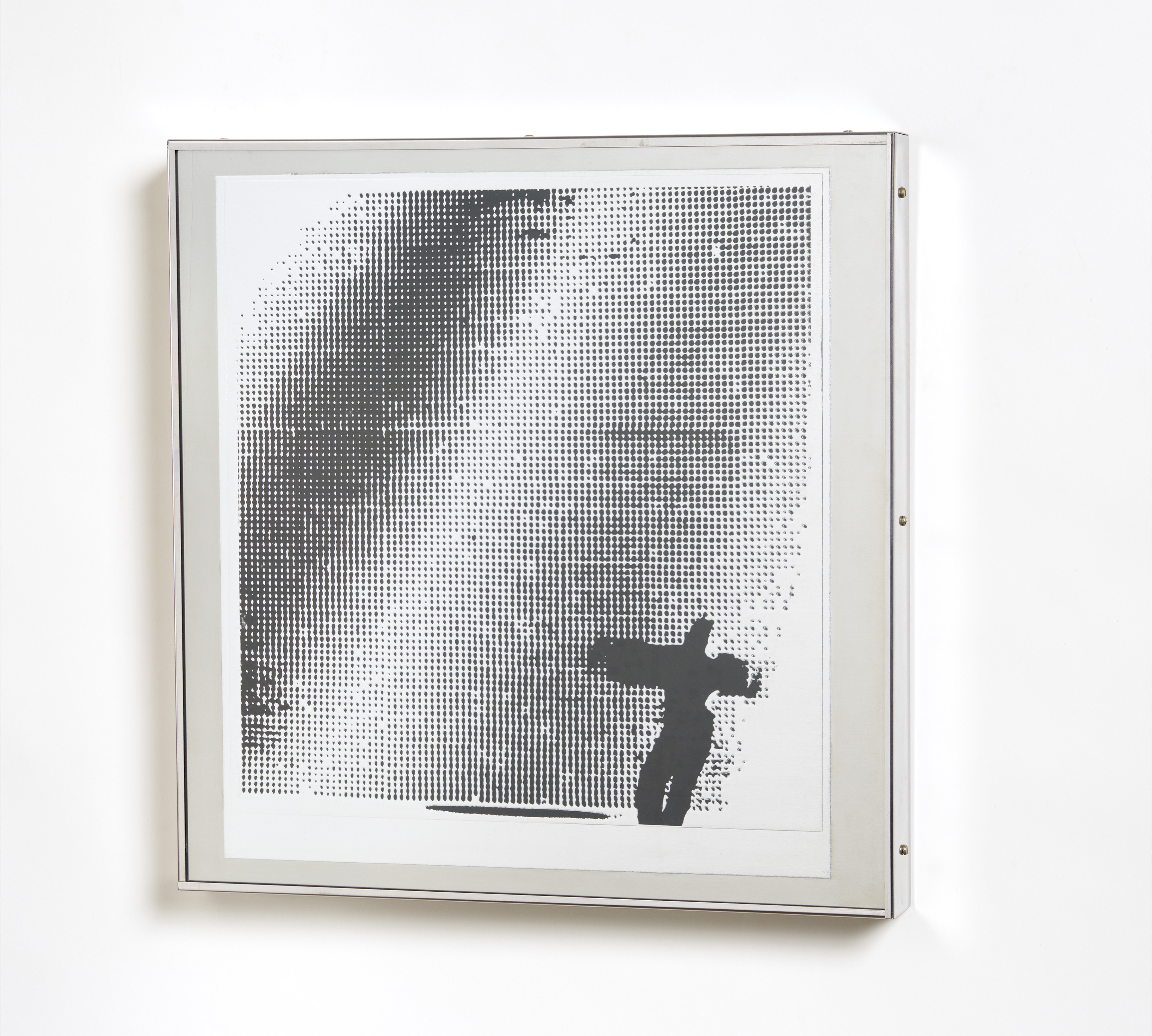 Artwork by Heinz Mack, Der Tänzer., Made of Silkscreen and  embossed print on aluminium card