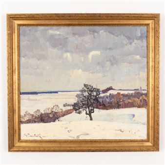 Paesaggio invernale - Vladimir Ivanovitch Singaevski