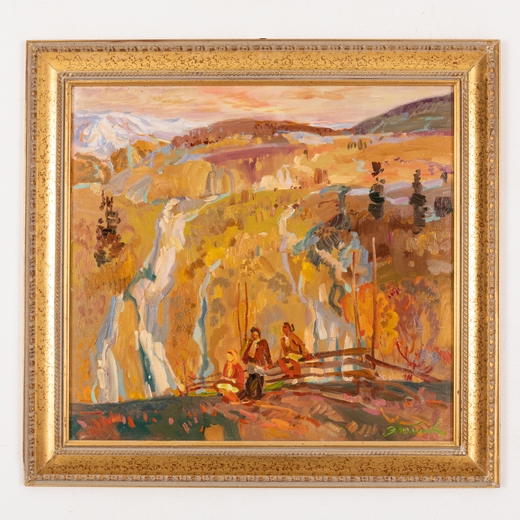 Artwork by Vadim Ivanovich Odajnik, L'inizio della primavera, Made of Oil on canvas