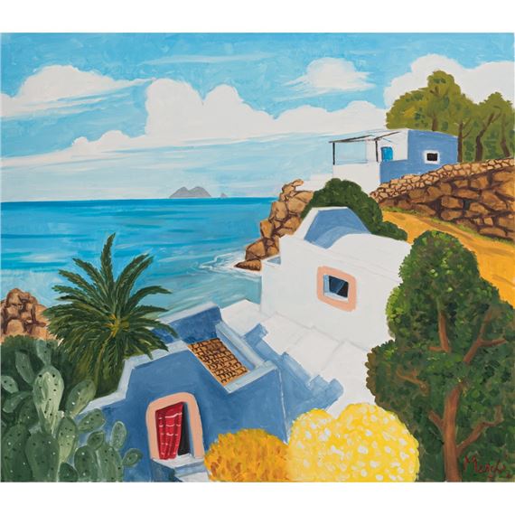 Dal ciclo Eolie, Paesaggio by Renzo Meschis