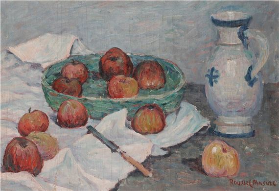 Henri Roussel-Masure | Nature morte aux pommes | MutualArt