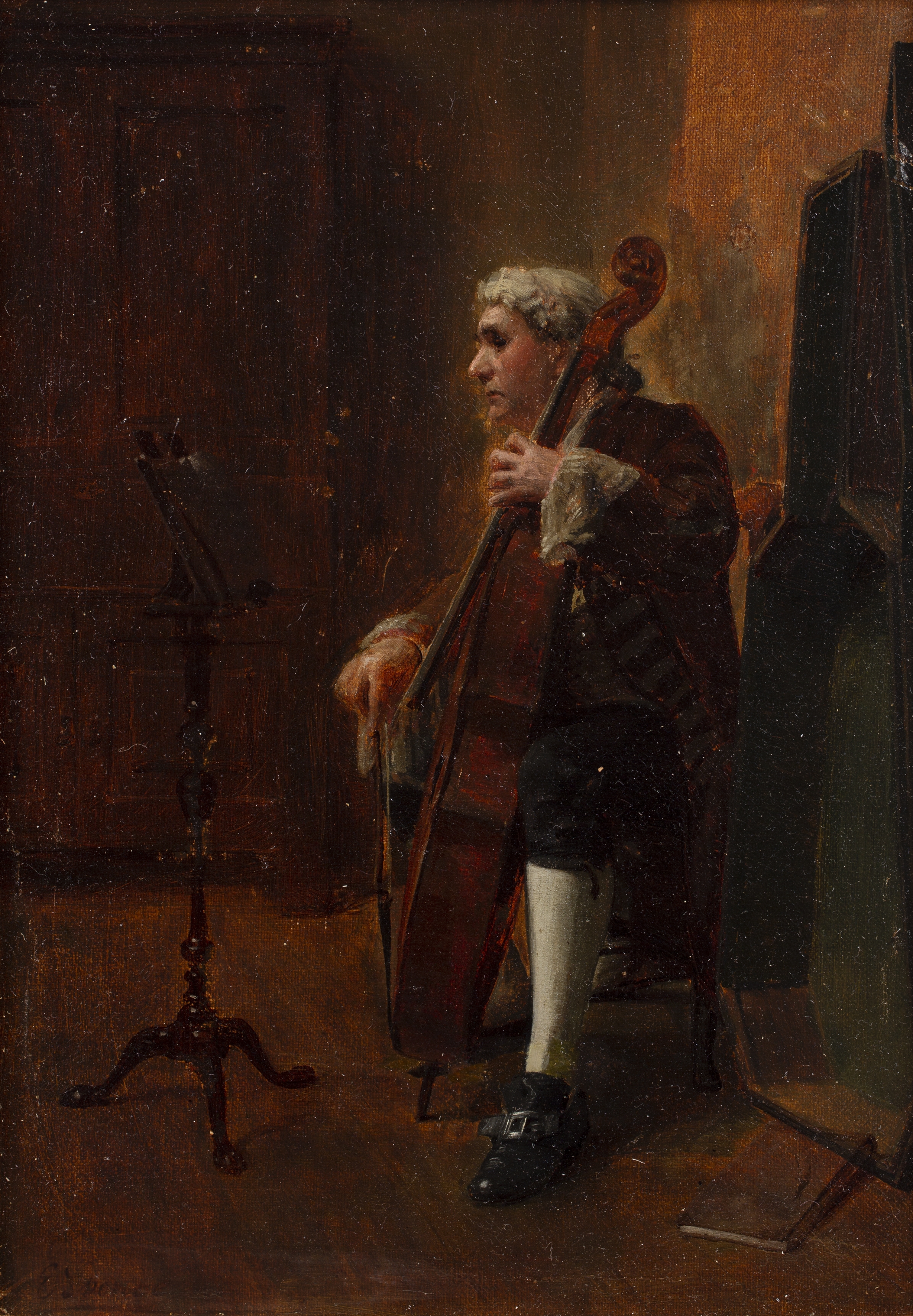 Cellist Painting