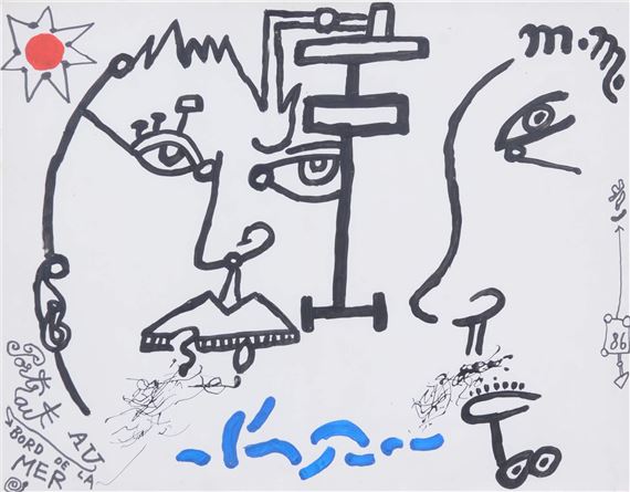 Portrait au bord de mer by Michel Macréau, 1986