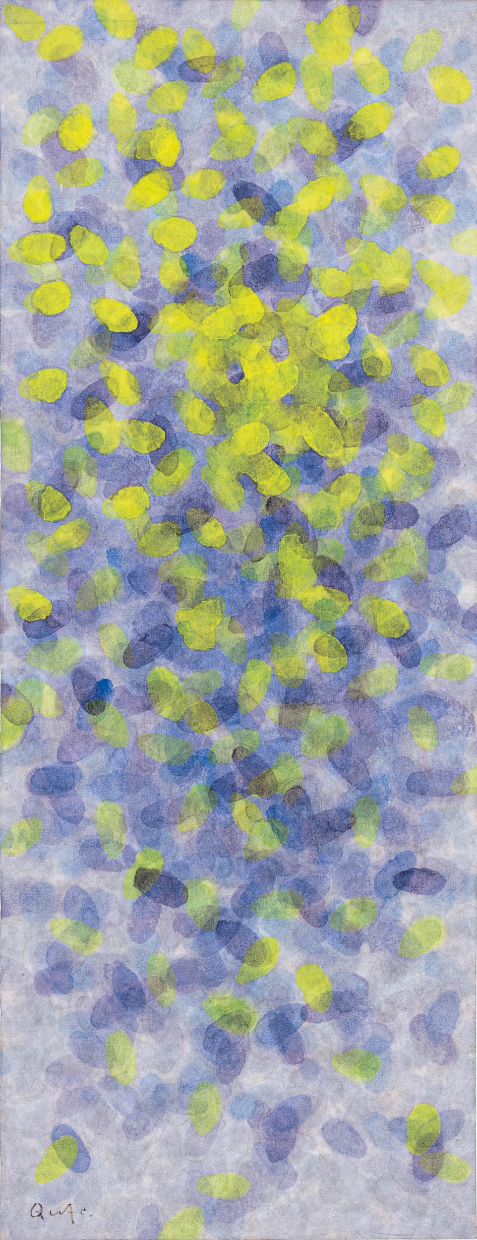 Artwork by Quac Insik, Work 83-02, Made of color on paper