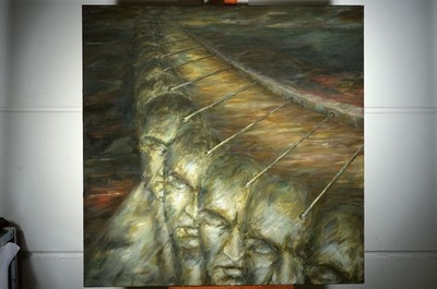 Artwork by Holger Krämer, UNTITLED, Made of oil / canvas