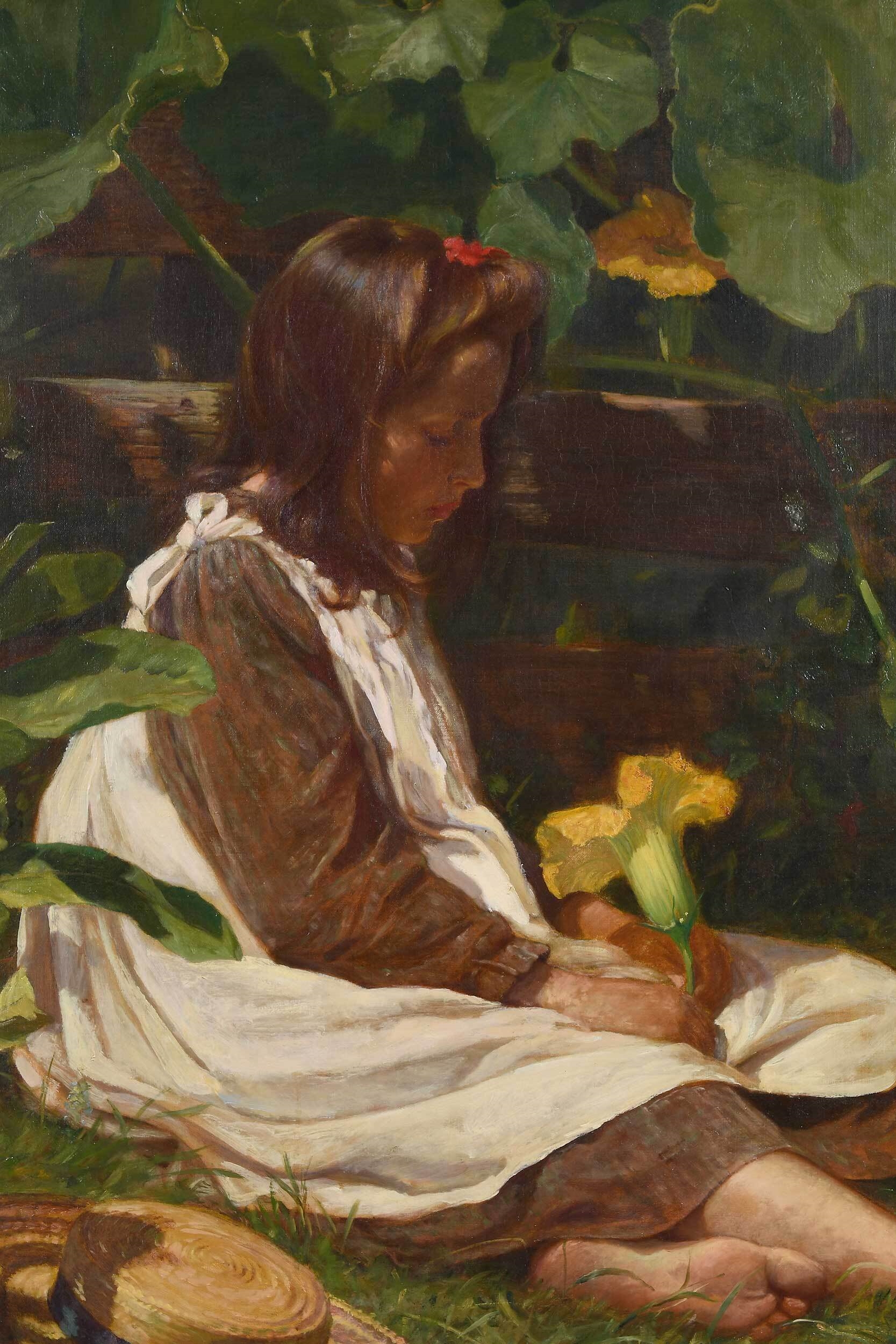 Edwin Burrage Child | Playing Truant (1900) | MutualArt