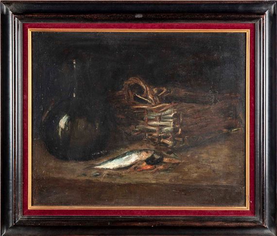 Germain Théodore Ribot | Nature morte aux sardines | MutualArt