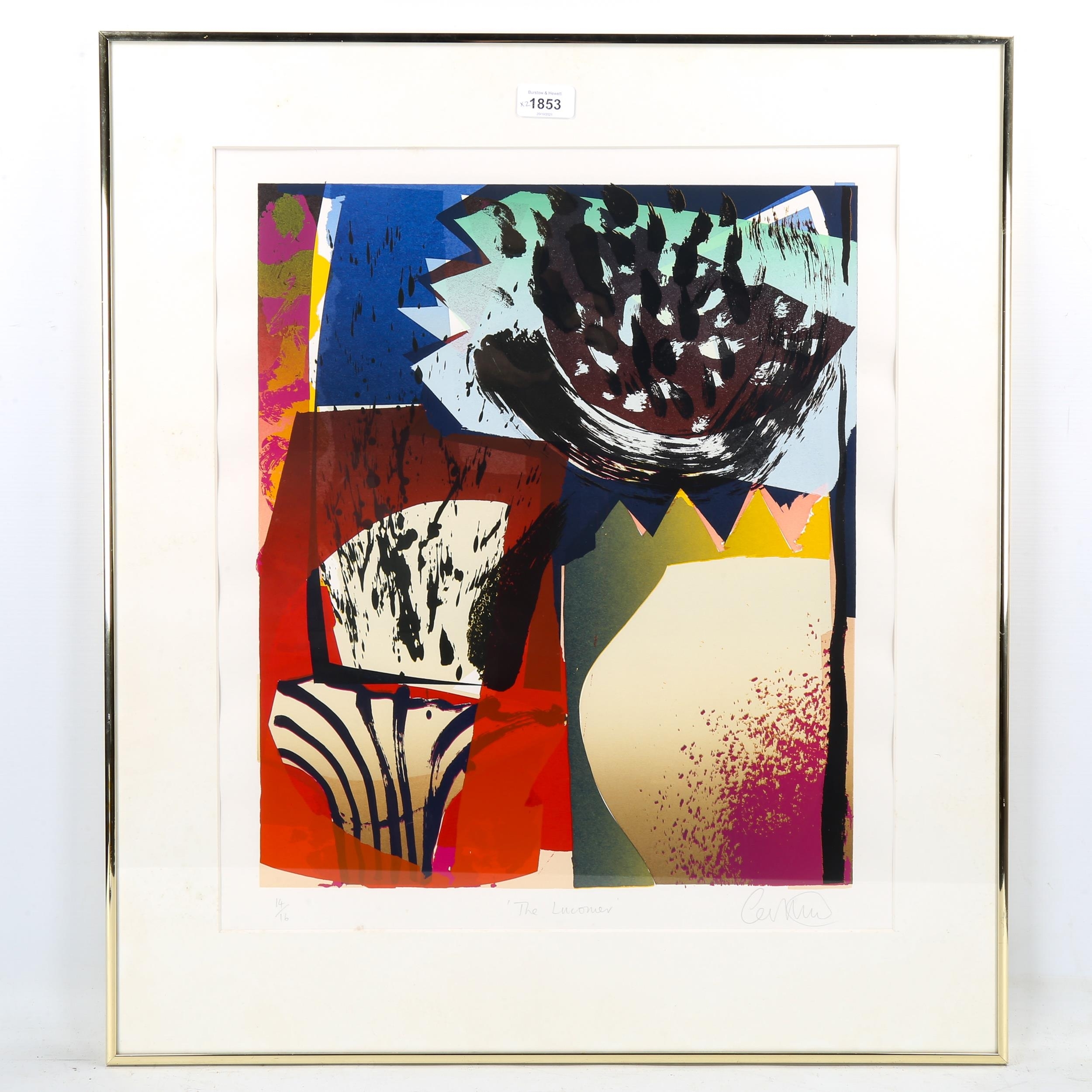 Artwork by Carl Rowe, the typhoon and the luconer, Made of colour screenprints