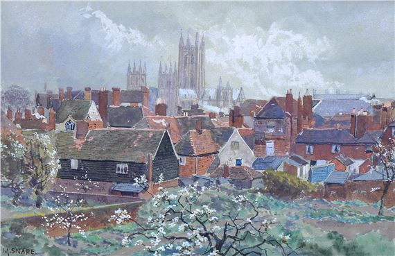view towards a cathedral by Martin Snape