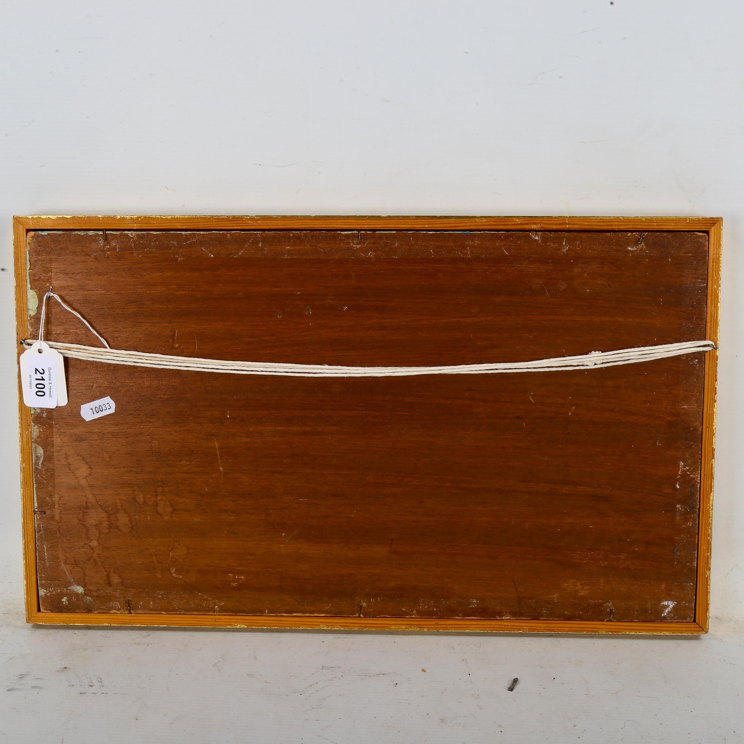 Artwork by G. Hewitt, landscape, Made of oil on board